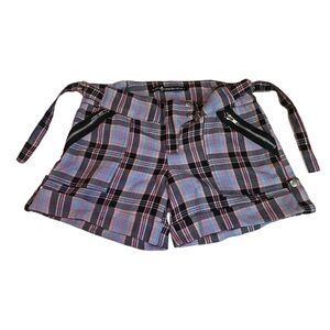 Lip Service Pink and Black Plaid Shorts